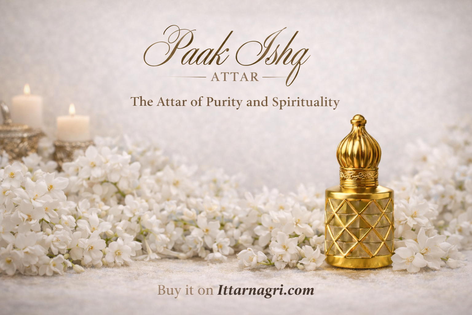 Paak Ishq – Pure Jasmine Attar | Handcrafted in Kannauj