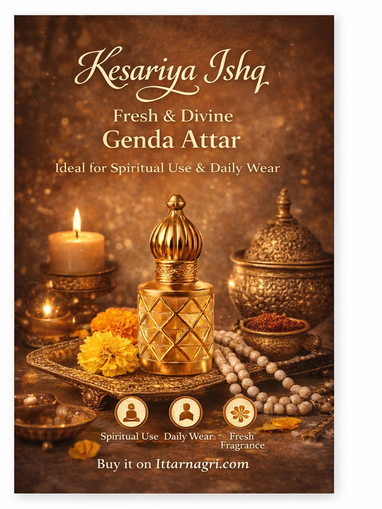Kesariya Ishq – Pure Genda (Marigold) Attar | Handcrafted in Kannauj
